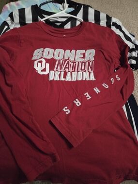 Oklahoma Sooners Kids Long-Sleeve Tee - Crimson